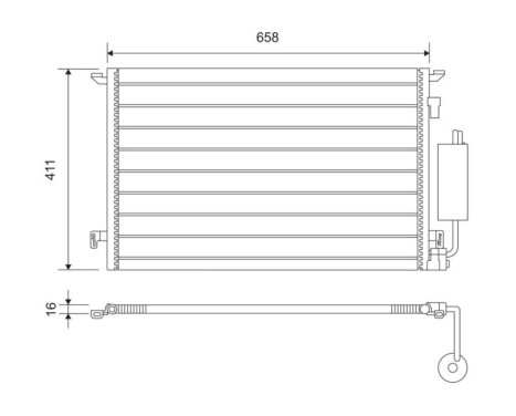 Kondensor, klimatanläggning 817648 Valeo, bild 2