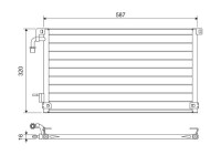Kondensor, klimatanläggning 817655 Valeo