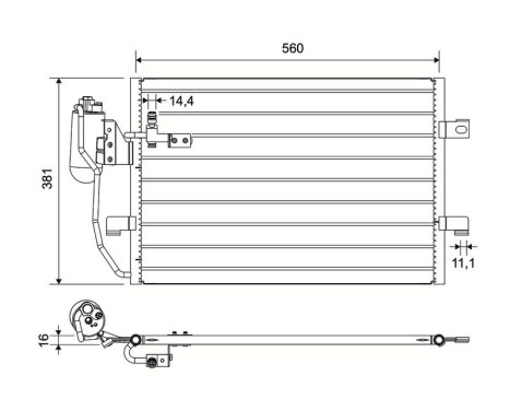 Kondensor, klimatanläggning 817659 Valeo