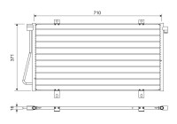 Kondensor, klimatanläggning 817742 Valeo