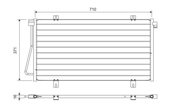 Kondensor, klimatanläggning 817742 Valeo