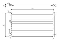 Kondensor, klimatanläggning 817836 Valeo