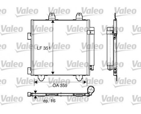 Kondensor, klimatanläggning 818014 Valeo, bild 2