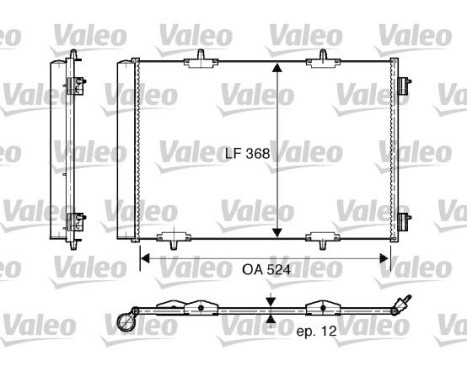 Kondensor, klimatanläggning 818015 Valeo, bild 2