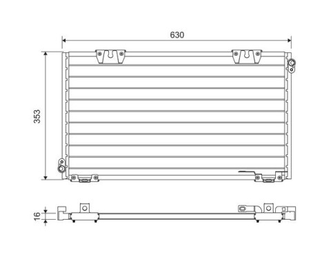 Kondensor, klimatanläggning 818104 Valeo, bild 2