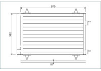 Kondensor, klimatanläggning 818170 Valeo