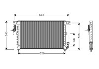 Kondensor, klimatanläggning 82005038 International Radiators