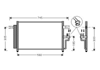 Kondensor, klimatanläggning 82005082 International Radiators