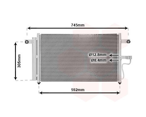 Kondensor, klimatanläggning 82005082 International Radiators, bild 2