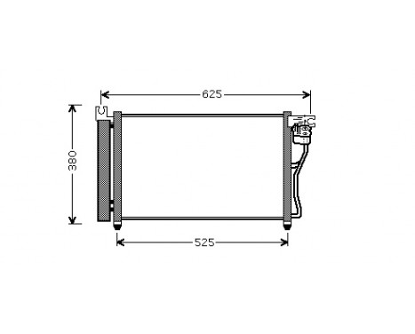 Kondensor, klimatanläggning 82005164 International Radiators