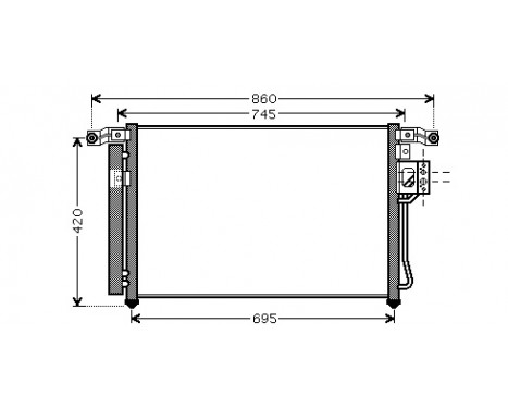 Kondensor, klimatanläggning 82005176 International Radiators