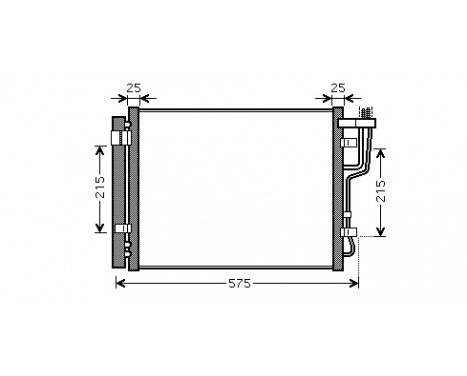 Kondensor, klimatanläggning 82005189 International Radiators