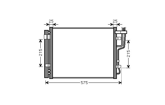 Kondensor, klimatanläggning 82005189 International Radiators