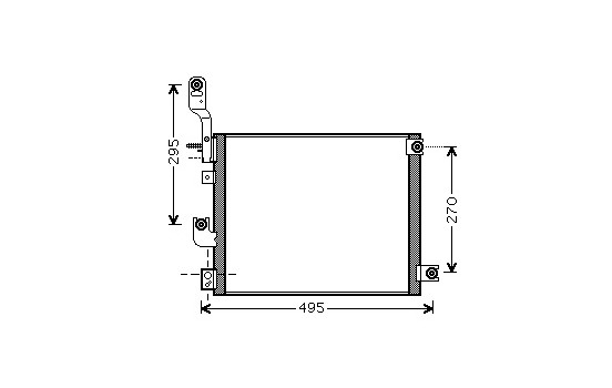 Kondensor, klimatanläggning 82005194 International Radiators