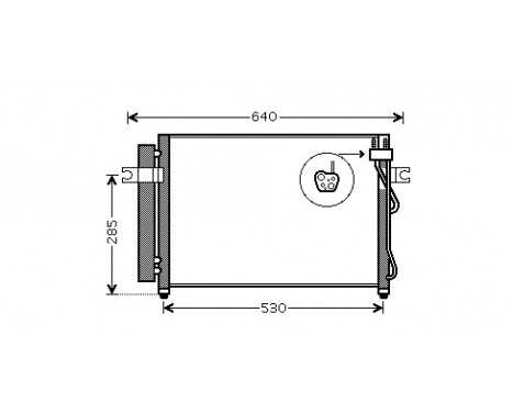 Kondensor, klimatanläggning 82005195 International Radiators