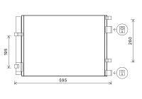 Kondensor, klimatanläggning 82005268 International Radiators