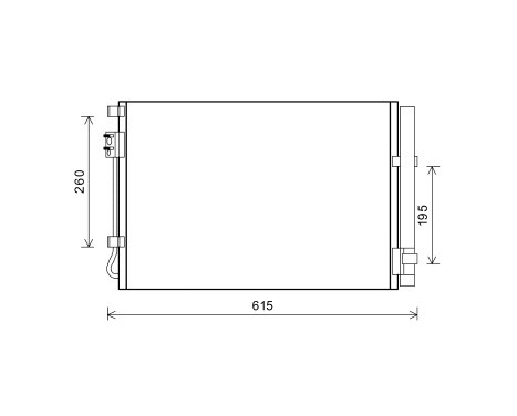 Kondensor, klimatanläggning 82005269 International Radiators