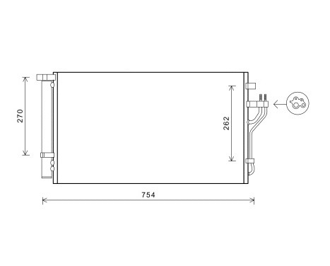 Kondensor, klimatanläggning 82005279 International Radiators