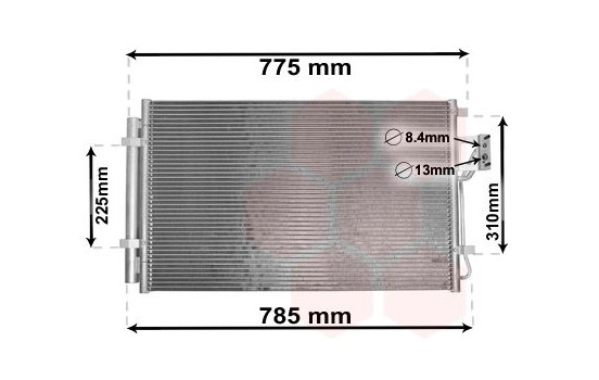 Kondensor, klimatanläggning 82005311 International Radiators