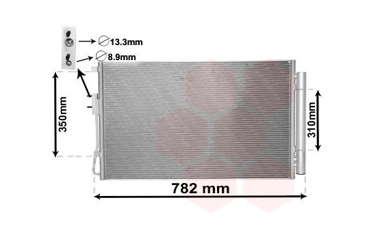 Kondensor, klimatanläggning 82005344 International Radiators