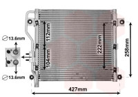 Kondensor, klimatanläggning 82005376 International Radiators