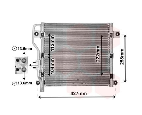 Kondensor, klimatanläggning 82005376 International Radiators