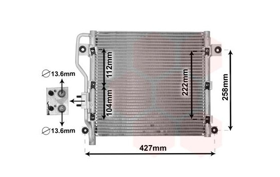 Kondensor, klimatanläggning 82005376 International Radiators