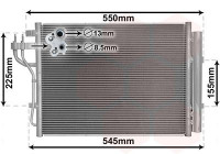 Kondensor, klimatanläggning 82005445 International Radiators
