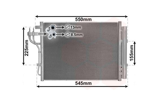 Kondensor, klimatanläggning 82005445 International Radiators