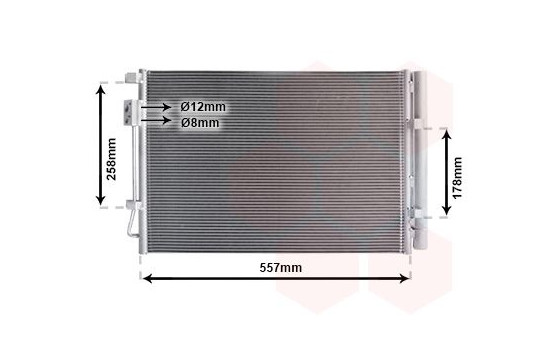Kondensor, klimatanläggning 82015700 International Radiators