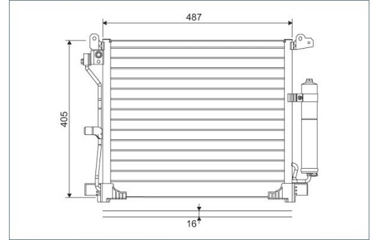 Kondensor, klimatanläggning 822579 Valeo