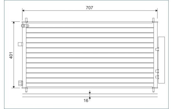 Kondensor, klimatanläggning 822593 Valeo