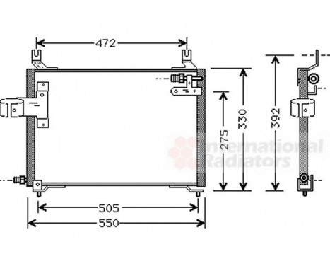 Kondensor, klimatanläggning 83005006 International Radiators, bild 2