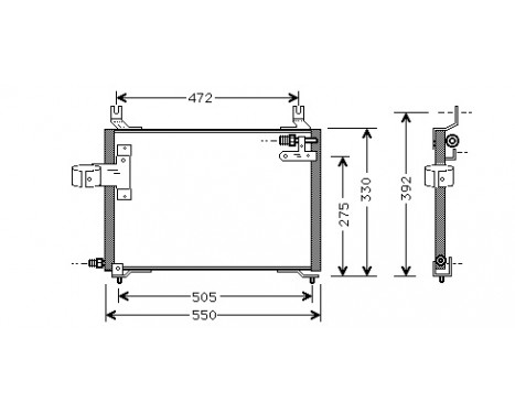 Kondensor, klimatanläggning 83005006 International Radiators