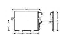 Kondensor, klimatanläggning 83005011 International Radiators