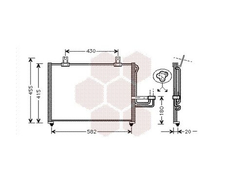 Kondensor, klimatanläggning 83005026 International Radiators, bild 2