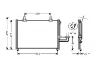 Kondensor, klimatanläggning 83005026 International Radiators
