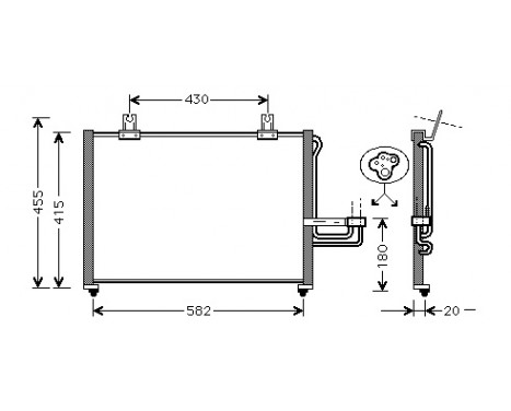 Kondensor, klimatanläggning 83005026 International Radiators