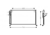 Kondensor, klimatanläggning 83005060 International Radiators