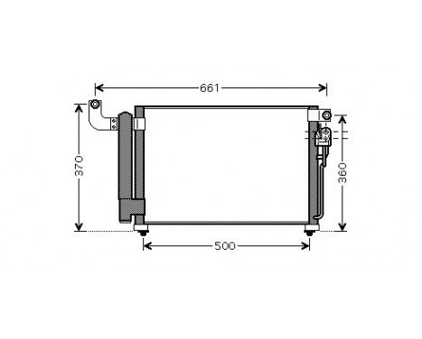 Kondensor, klimatanläggning 83005082 International Radiators