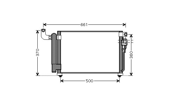 Kondensor, klimatanläggning 83005082 International Radiators