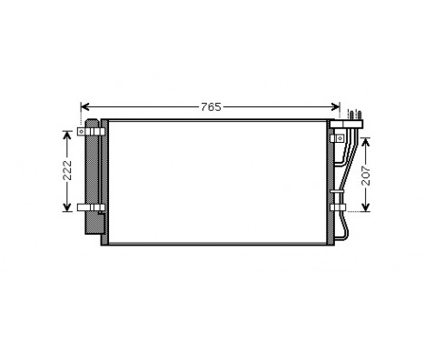 Kondensor, klimatanläggning 83005105 International Radiators