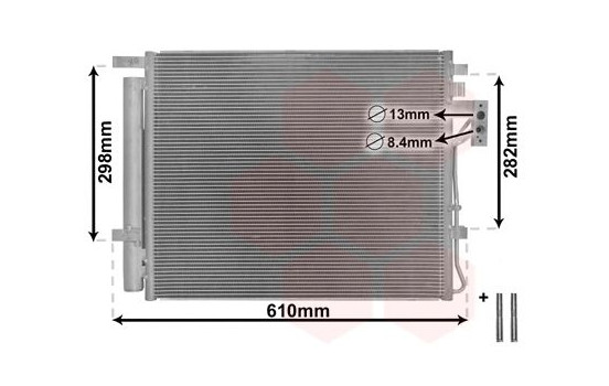 Kondensor, klimatanläggning 83005149 International Radiators, bild 2