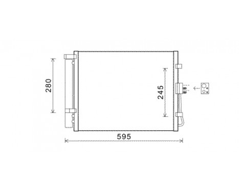 Kondensor, klimatanläggning 83005150 International Radiators