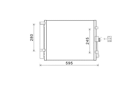Kondensor, klimatanläggning 83005150 International Radiators