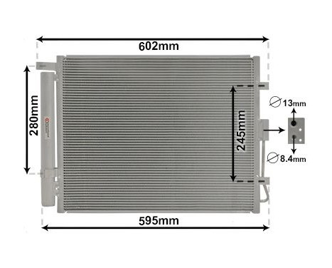 Kondensor, klimatanläggning 83005150 International Radiators, bild 2