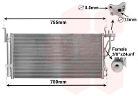 Kondensor, klimatanläggning 83005210 International Radiators