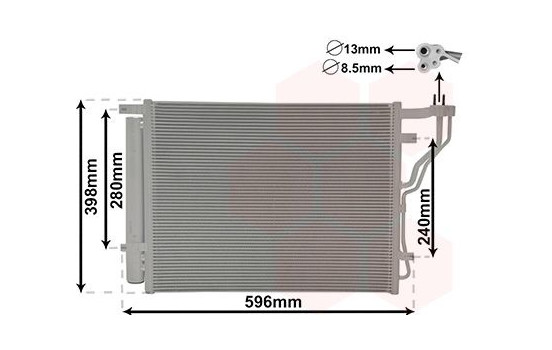 Kondensor, klimatanläggning 83015701 International Radiators