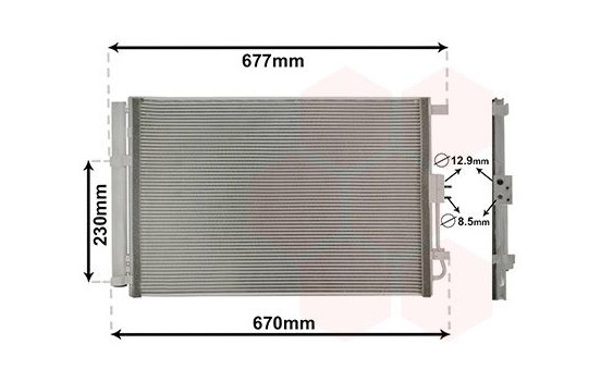 Kondensor, klimatanläggning 83015703 International Radiators