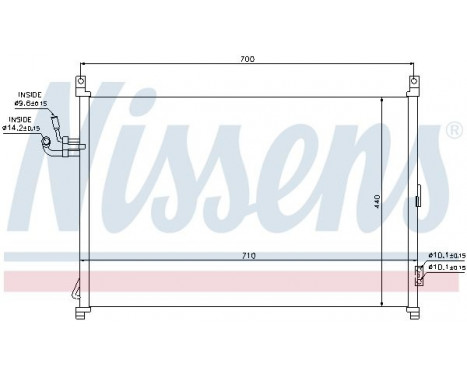 Kondensor, klimatanläggning 940014 Nissens, bild 5